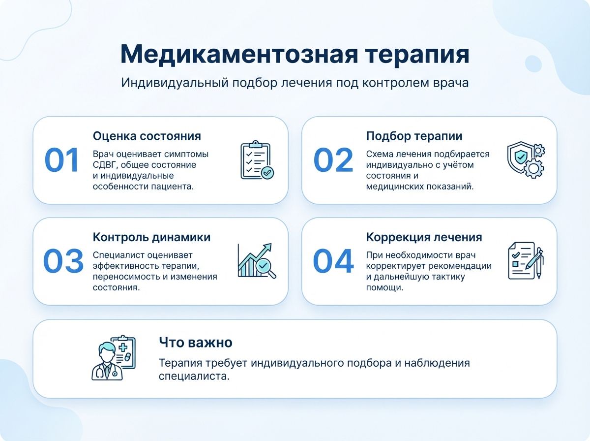 Лечение СДВГ в Добрянке у детей и взрослыхинфографика
