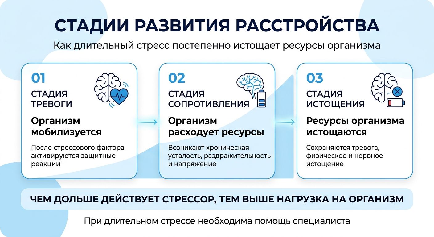Лечение стресса в Добрянке инфографика